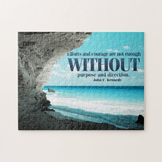 Bemühungen und Mut-Gewohnheits-Puzzlespiel (Horizontal)