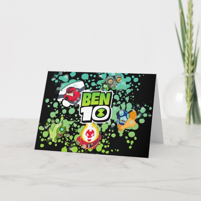 Ben 10 Alien Forms Blase Graphic Karte (Vorderseite)