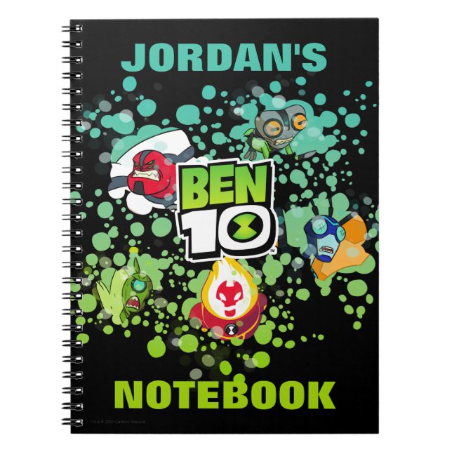 Ben 10 Alien Forms Bubble Graphic Notizblock (Vorderseite)