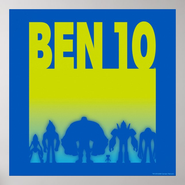 Ben 10 Alien Line-up Logo Poster (Vorne)
