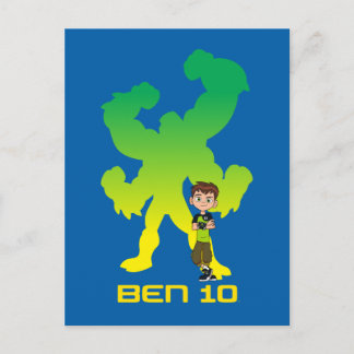 Ben 10 & Four Arms Shadow Einladungspostkarte
