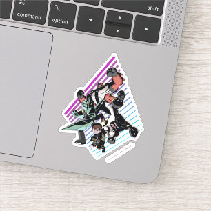 Ben 10 Retro Alien Group Graphic Aufkleber