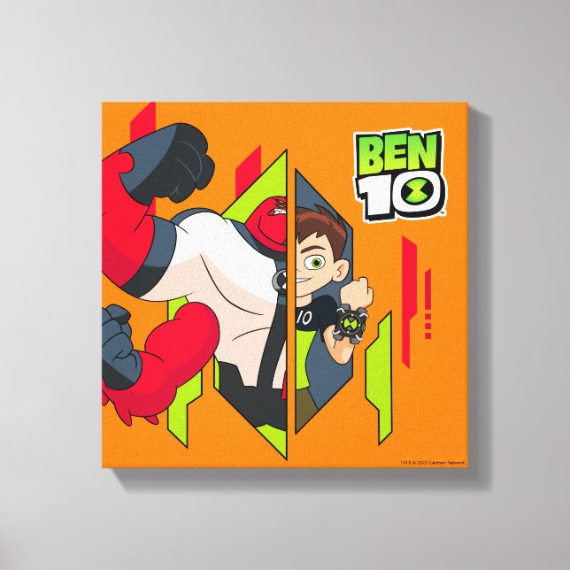 Ben 10 Vier Waffen DNA-Transformation Leinwanddruck (Vorderseite)