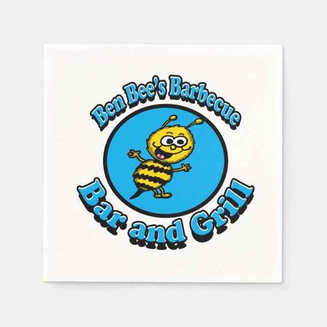 Ben Bees GRILLEN Bar and Grill Serviette (Vorderseite)
