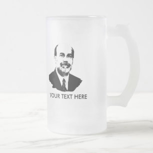 Ben Bernanke Mattglas Bierglas