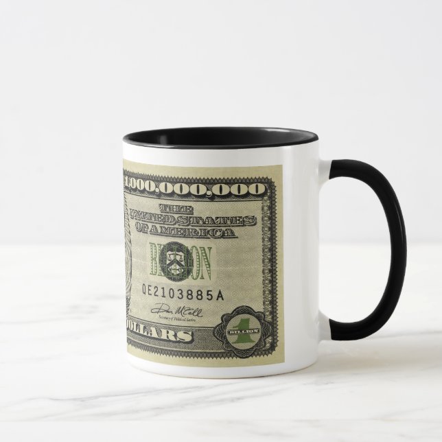 Ben Bernanke Milliarde Dollarschein-Tassen Tasse (Rechts)