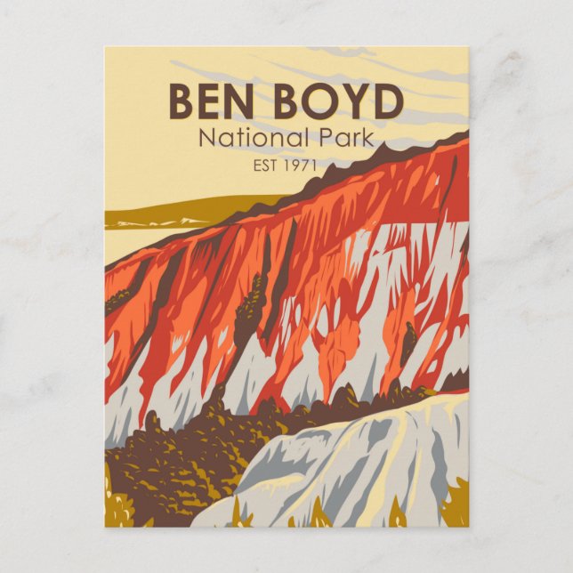 Ben Boyd Nationalpark Australien Vintag Postkarte (Vorderseite)