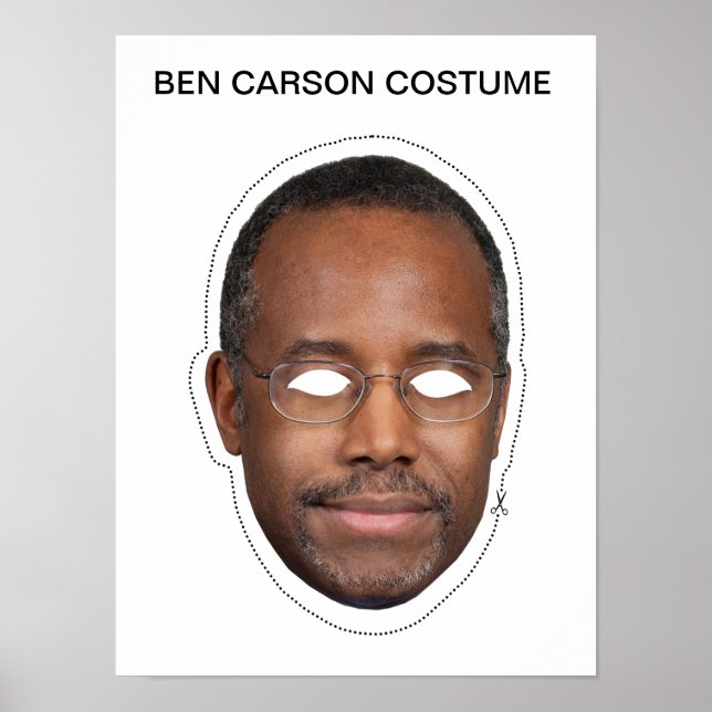 Ben Carson Costume Poster (Vorne)
