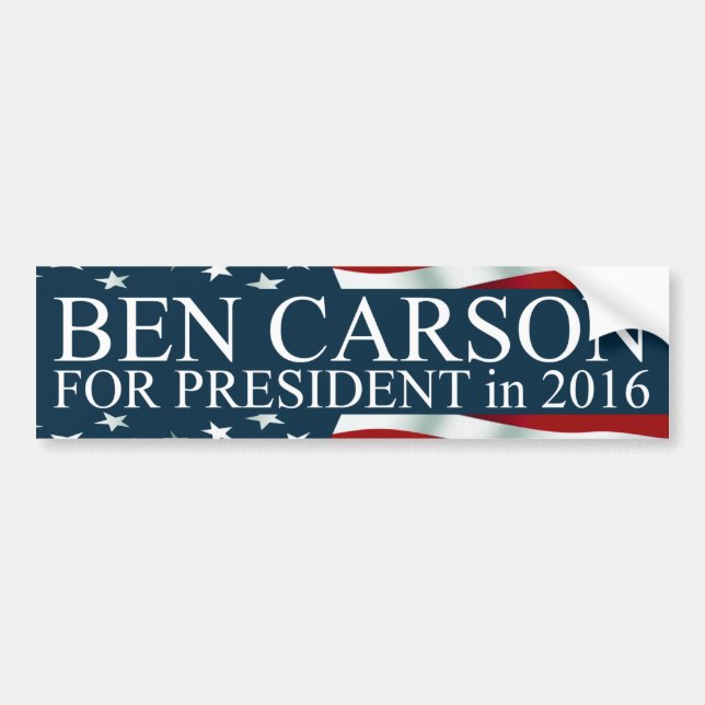 Ben Carson für das Amt des Präsidenten im Jahr 201 Autoaufkleber (Vorne)