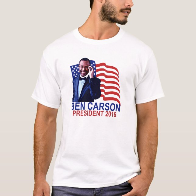 BEN CARSON FÜR PRÄSIDENTEN 2016 NIEDLICHE T-Shirts (Vorderseite)