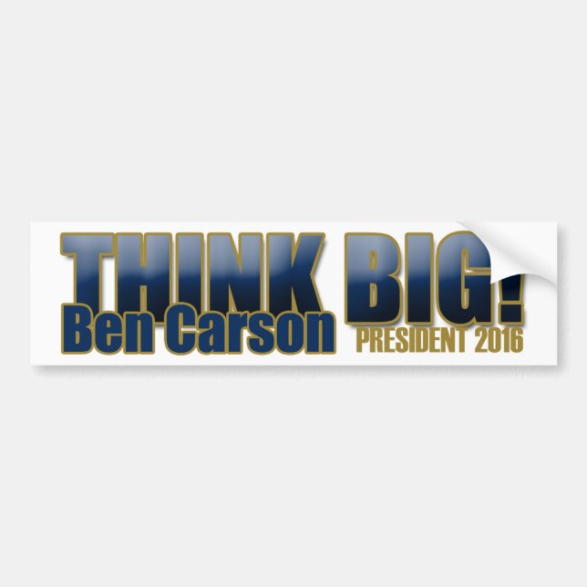 Ben Carson für Präsidenten Autoaufkleber (Vorne)