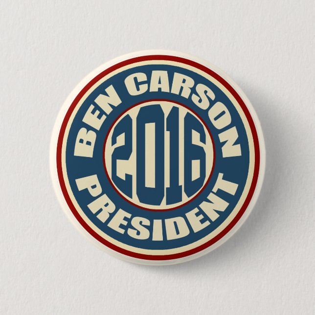 Ben Carson für Präsidenten im Jahre 2016 Button (Vorderseite)