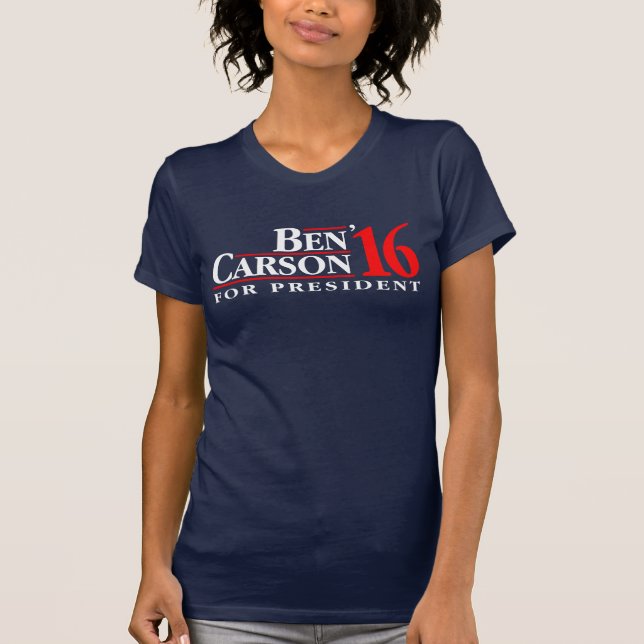 Ben Carson für Präsidenten T-Shirt (Vorderseite)
