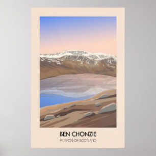Ben Chonzie Munros Von Schottland Reiseplakat Poster