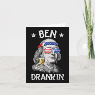 Ben Drankin 4. Juli Benjamin Franklin Men Amer Karte