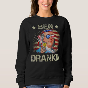 Ben Drankin 4. Juli Benjamin Franklin Men Amer Sweatshirt