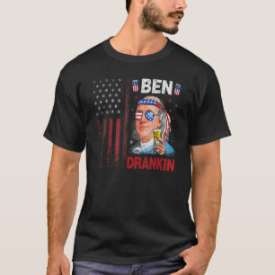 Ben Drankin 4. Juli Benjamin Franklin Men Amer T-Shirt