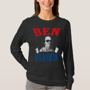 Ben Drankin 4. Juli Benjamin Franklin Usa Fla T-Shirt