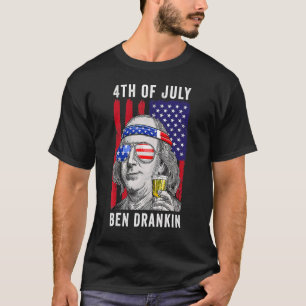 Ben Drankin 4. Juli US-Flagge Vintage Independe T-Shirt