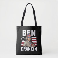 Ben Drankin Beer 4. Juli Vintage Fahne Funny