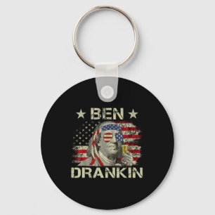Ben Drankin Benjamin Franklin 4. Juli Lustig Dr Schlüsselanhänger
