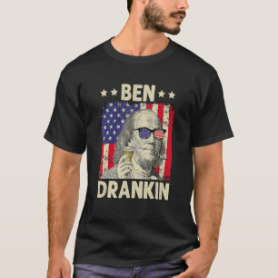 Ben Drankin Independence Day Drinks am 4. Juli T-Shirt