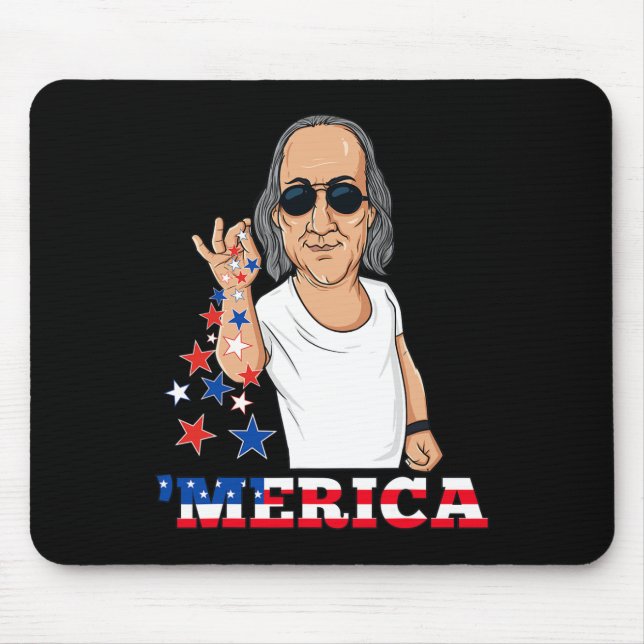 Ben Franklin 4. Juli Merica Mousepad (Vorne)