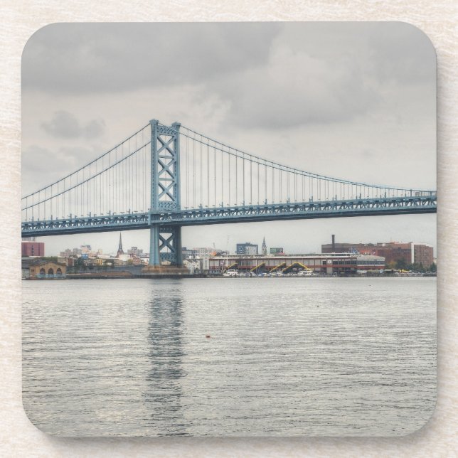 Ben Franklin Bridge Getränkeuntersetzer (Vorderseite)