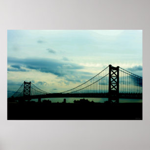 Ben Franklin Bridge Poster