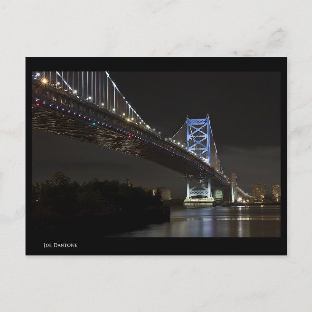 Ben Franklin Bridge Postkarte (Vorderseite)
