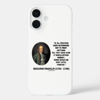Ben Franklin Drucker nicht drucken Druckangebot iPhone 16 Hülle