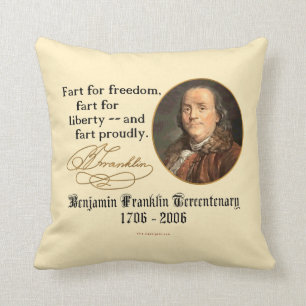 Ben Franklin - Furz stolz Kissen