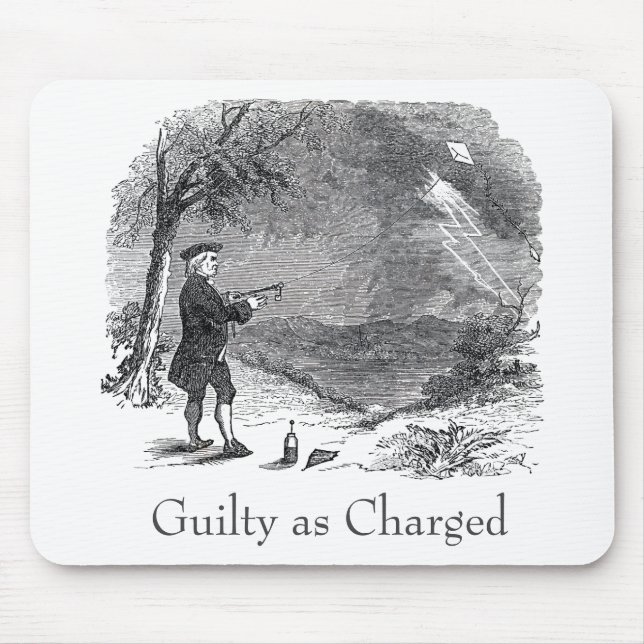 Ben Franklin Guilty als Anklage Mousepad (Vorne)