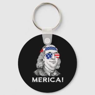 Ben Franklin Merica USA Boys Girls Kind Schlüsselanhänger