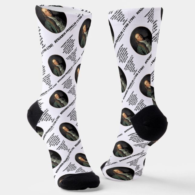 Ben Franklin Money Prolific Generating Nature Qte Socken (Gewinkelt)