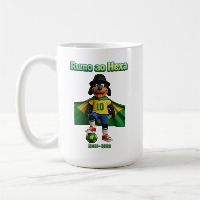 Ben-Hur Craque 10 com Capa da Bandeira Kaffeetasse (Links)
