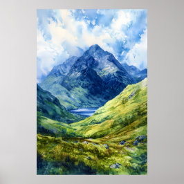 Ben Nevis Aquarell 2 Poster