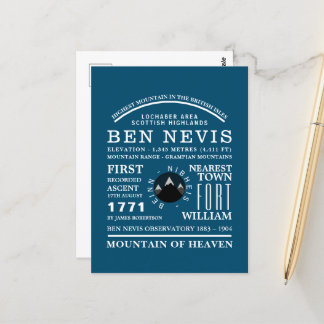Ben Nevis, Mountain Expeditions Information Postkarte