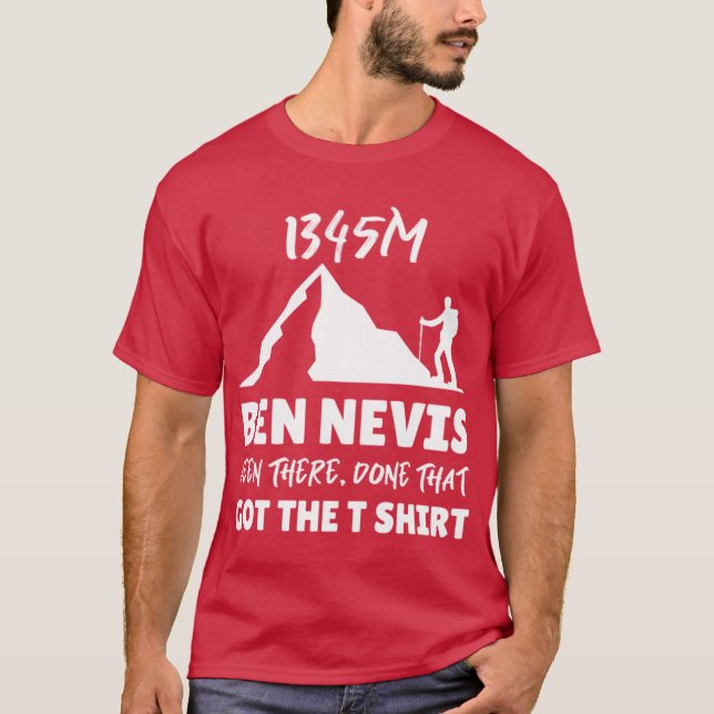 Ben nevis retro T-Shirt (Vorderseite)