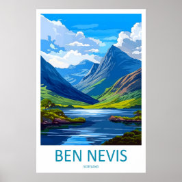 Ben Nevis Schottland Reiseplakat 1 Poster