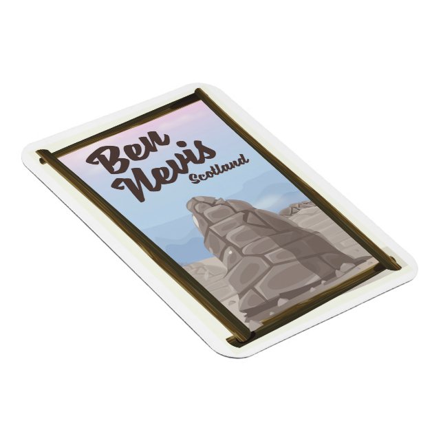 Ben Nevis Scotland Reiseplakat Magnet (Rechte Seite)