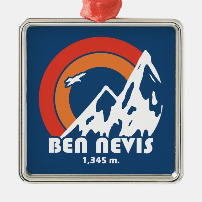 Ben Nevis Sun Eagle Ornament Aus Metall (Vorne)