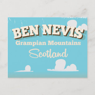 Ben Nevis Vintage Reiseplakat Postkarte
