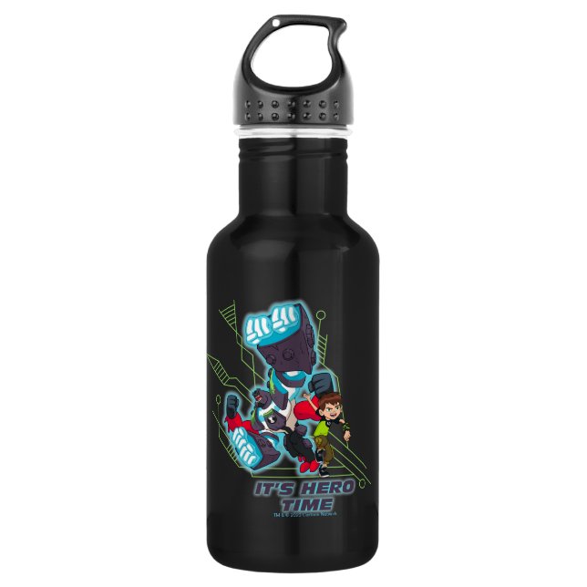 Ben & Omni-Enhanced Four Arms - Es ist die Heldenz Edelstahlflasche (Vorderseite)
