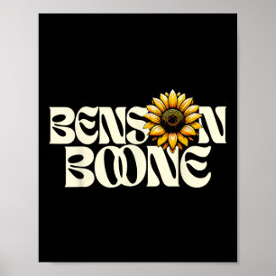 Ben Son Boone Hemd Fan Musik Retro Ästhetik Sonnen Poster