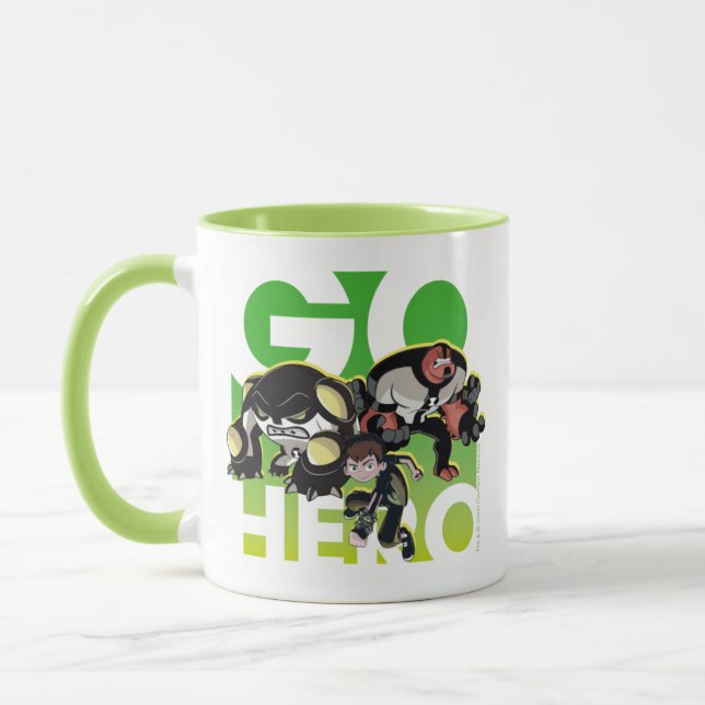Ben Tennyson, Cannonbolzen und vier Waffen - Go He Tasse (Links)