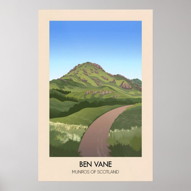 Ben Vane Munros d'Écosse Affiche (Devant)