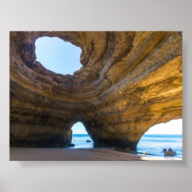 Benagil cave in Algarve Poster (Vorne)