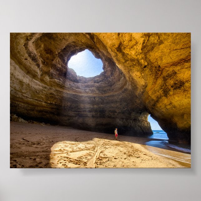 Benagil cave in Algarve Poster (Vorne)