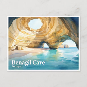 Benagil-Höhle Carvoeiro Portugal Postkarte